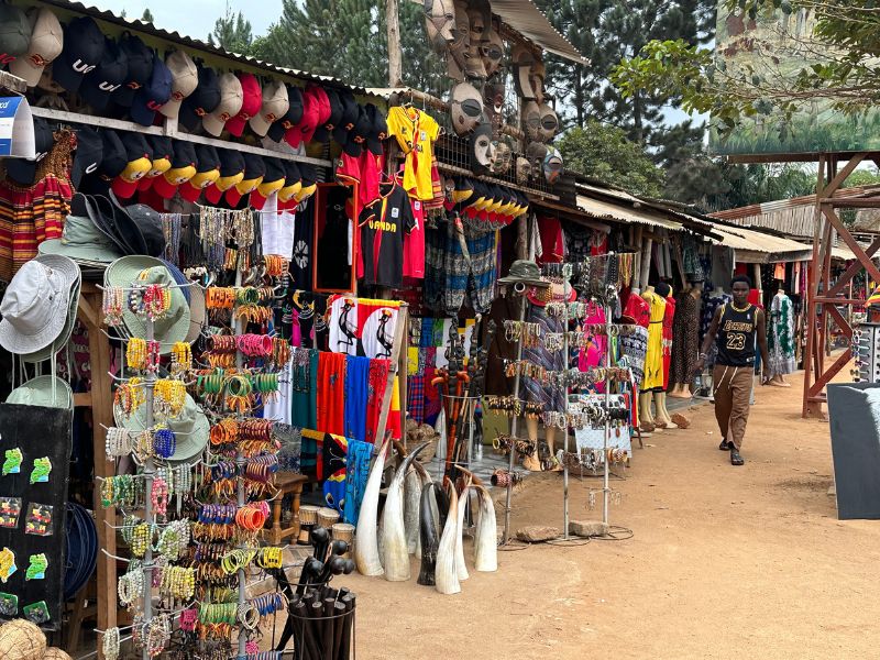 kleurrijke markt in Rwanda
