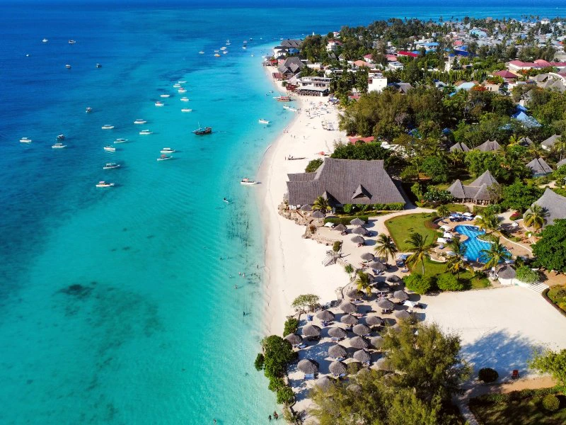 Zanzibar - Nungwi - Helicopterview