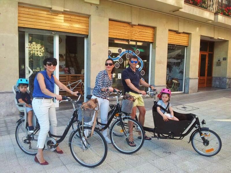 Familie fietstour door Bilbao