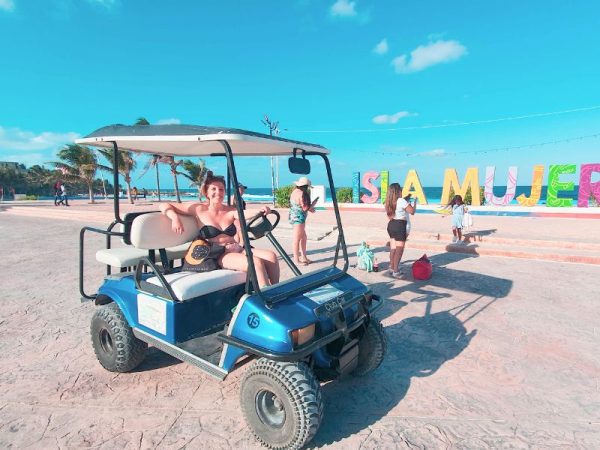 Golfkar op Isla Mujeres Mexico