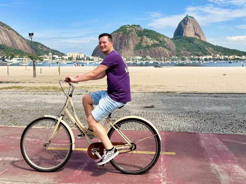 Fietsen in Rio Brazilie