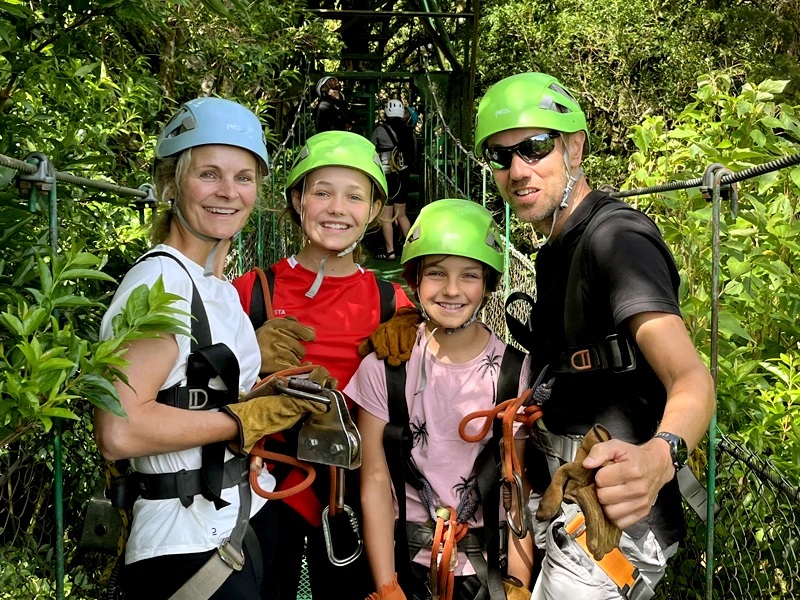 Ziplinen in Costa Rica