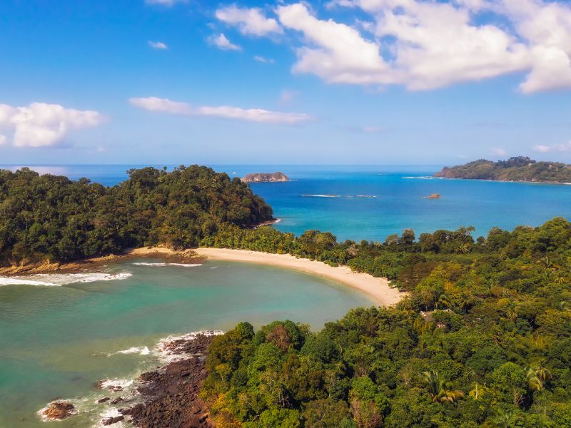 Stranden bij Manuel Antonio Costa Rica