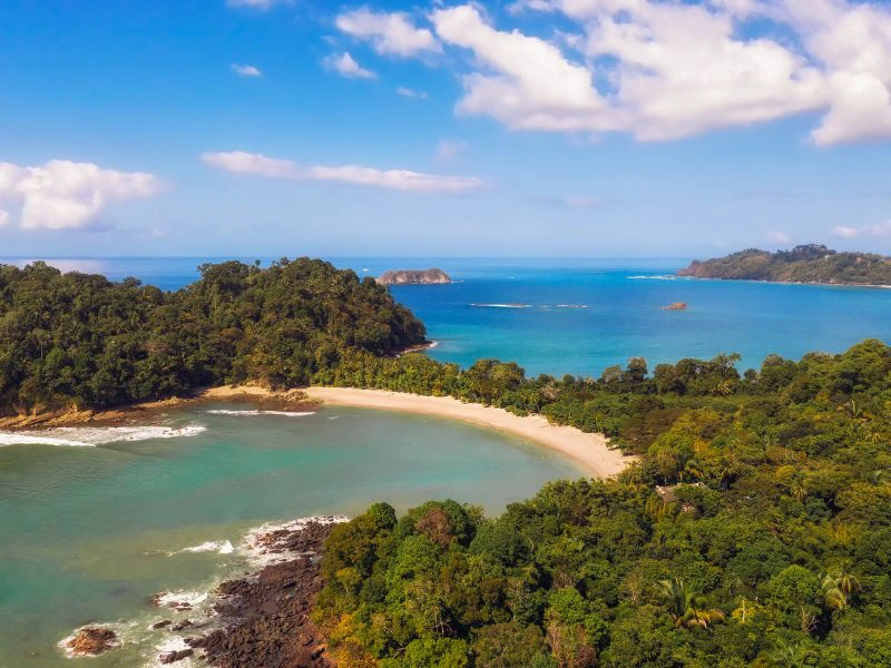 Stranden bij Manuel Antonio Costa Rica