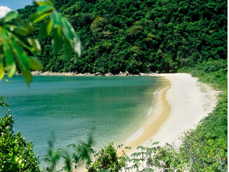Paraty stranden Brazilie